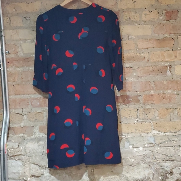 Boden Mollie Dress Navy Eclipsed Spot Size 6 - Picture 5 of 6